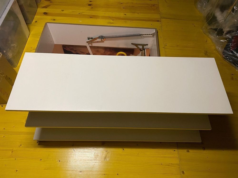 IKEA Benno TV console on castors in white, Furniture & Home Living