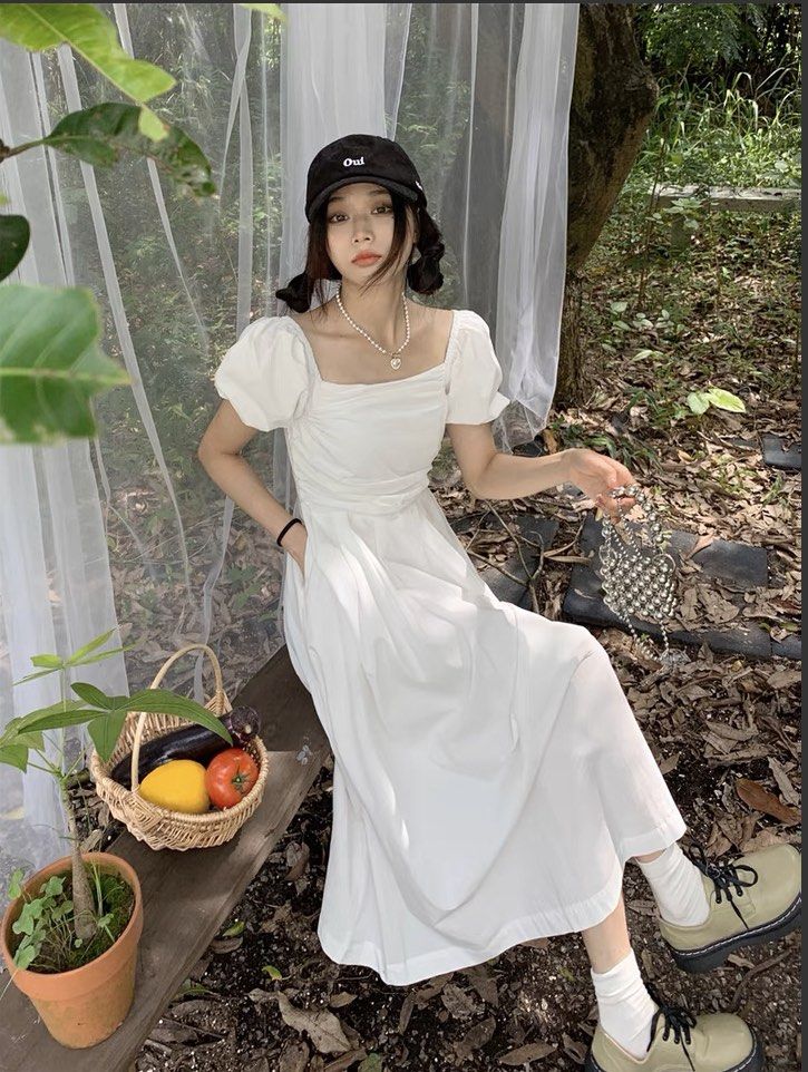 Girls deals white maxi