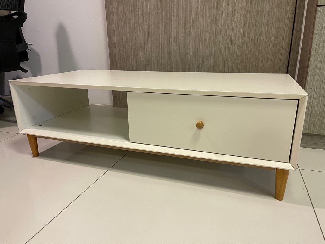 White TV Console Courts, Furniture & Home Living, Furniture, TV