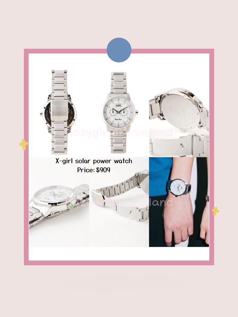X-girl solar power watch, 女裝, 手錶及配件, 手錶- Carousell