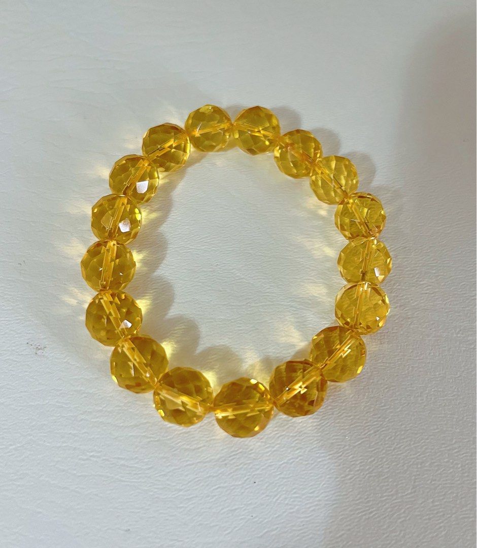 Yellow crystal hotsell bracelet