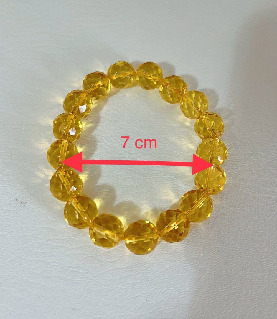 Yellow crystal bracelet