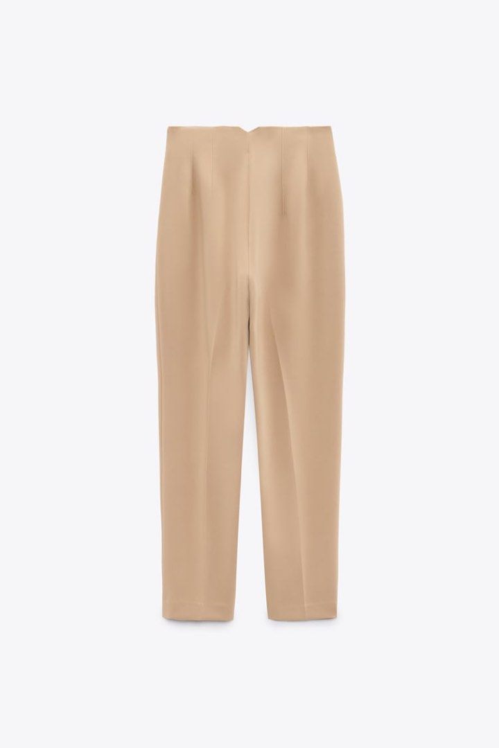 Zara High Waist Trousers in Camel, Women's Fashion, Bottoms, Other