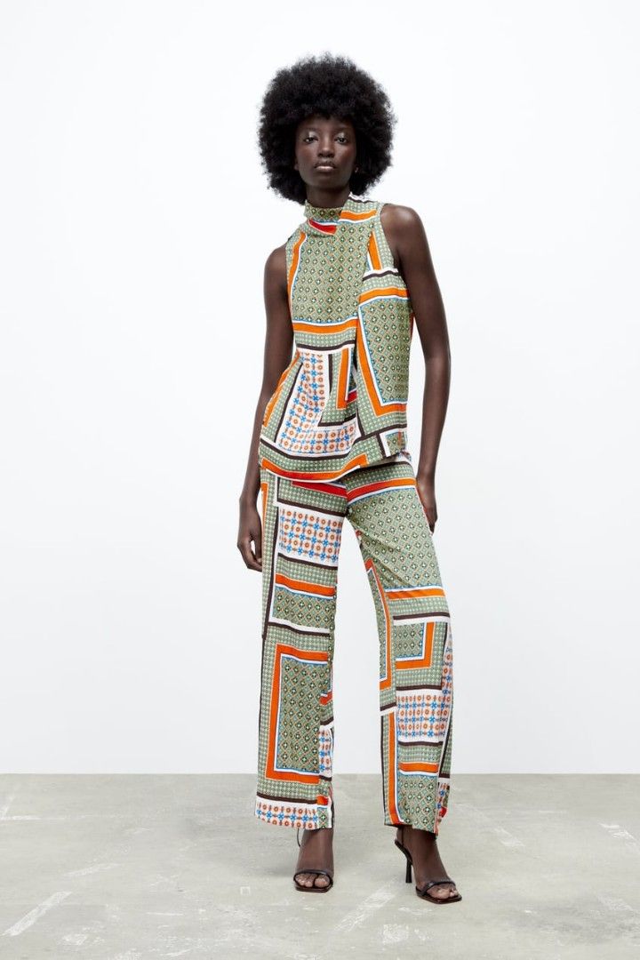 PRINTED PALAZZO TROUSERS - View all-WOMAN-NEW IN | Palazzo trousers, Zara,  Women