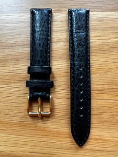 Custom Strap 23mm Grand Seiko style in Paris Black Barenia