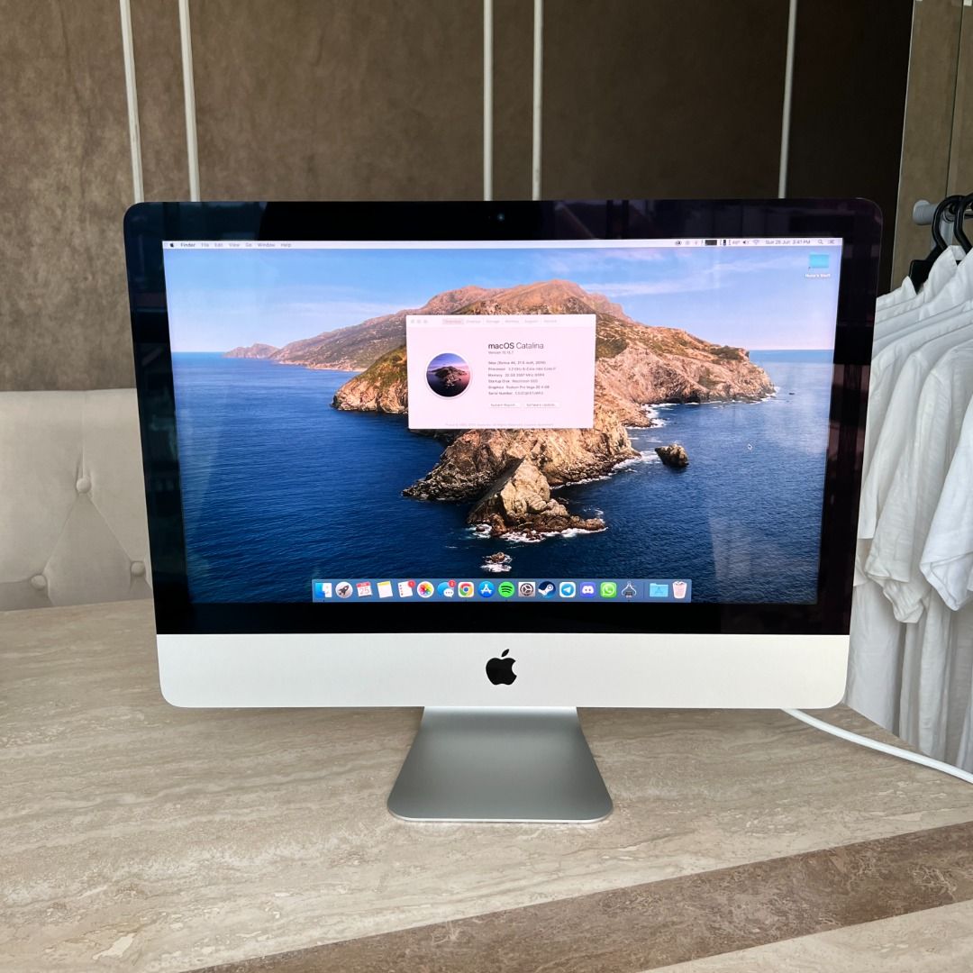 2019 iMac 21.5” 4K i7 32GB RAM Vega GPU - 480GB SSD + 1TB HDD