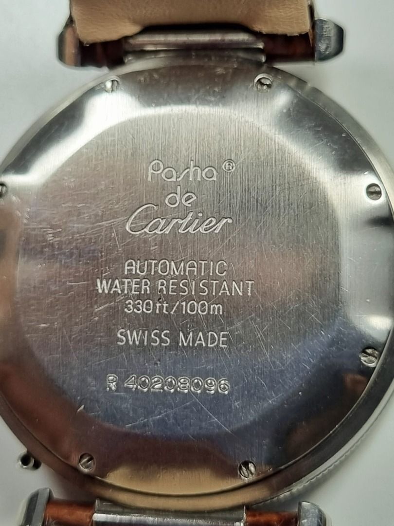 Pasha de cartier automatic water discount resistant 330ft 100m