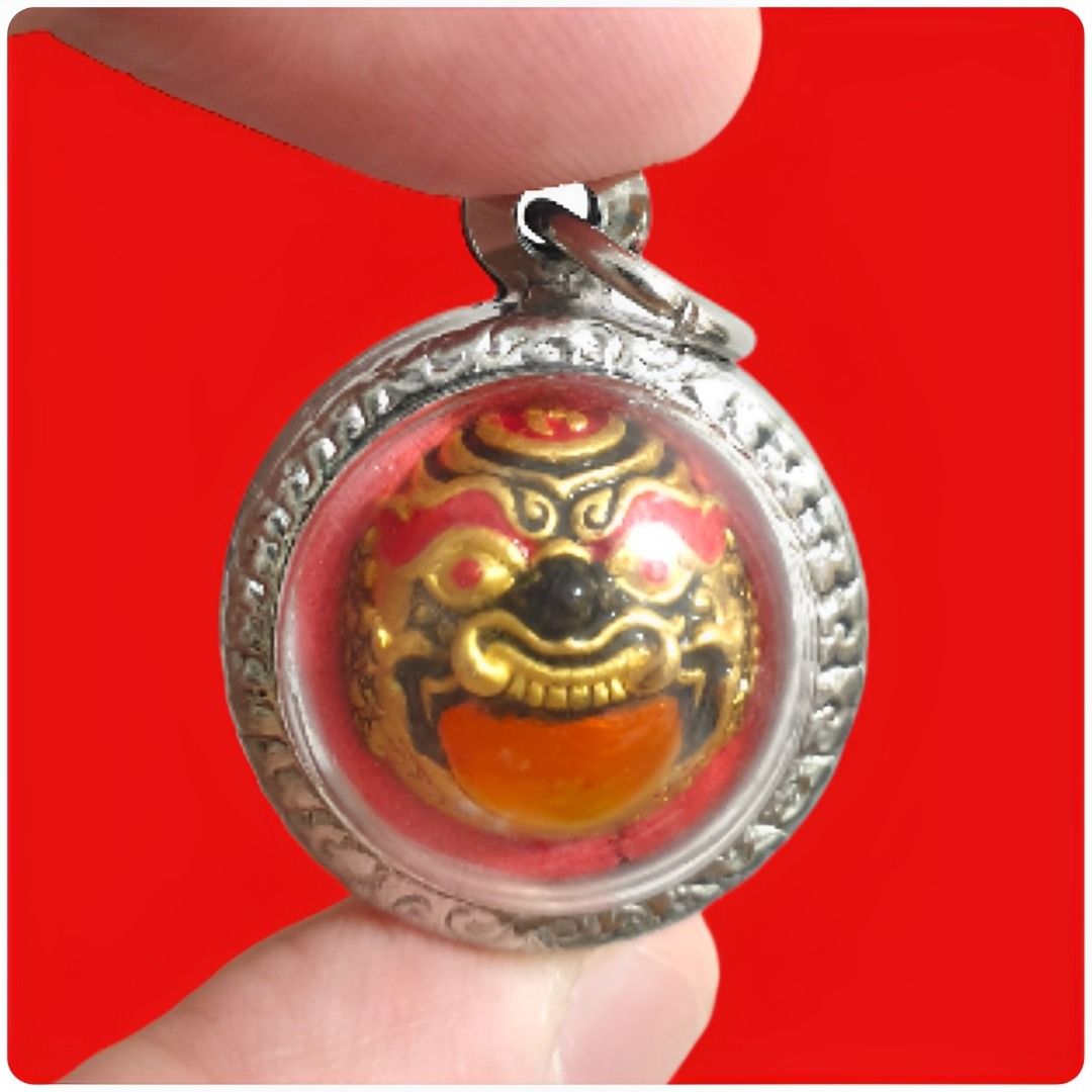 [$45] Phra Rahu with Pidta Loop Om, Phor Than Im, Wat Thung Na Mai ...
