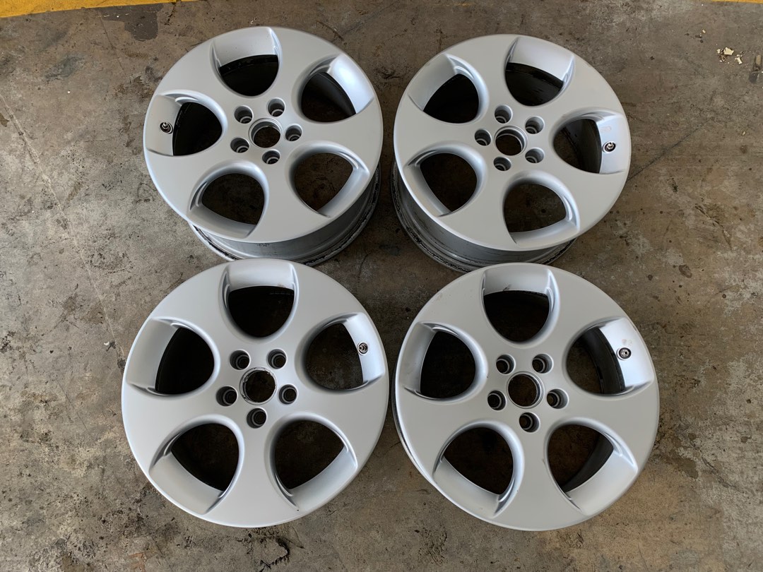 4 pieces used 17” Authentic BBS VW Golf GTI Sport Rims, Car Accessories ...