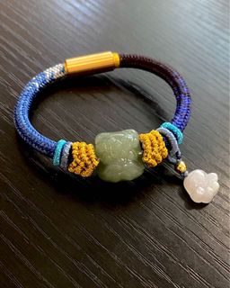 翡翠手工編織手繩手鐲訂製64172662632579110