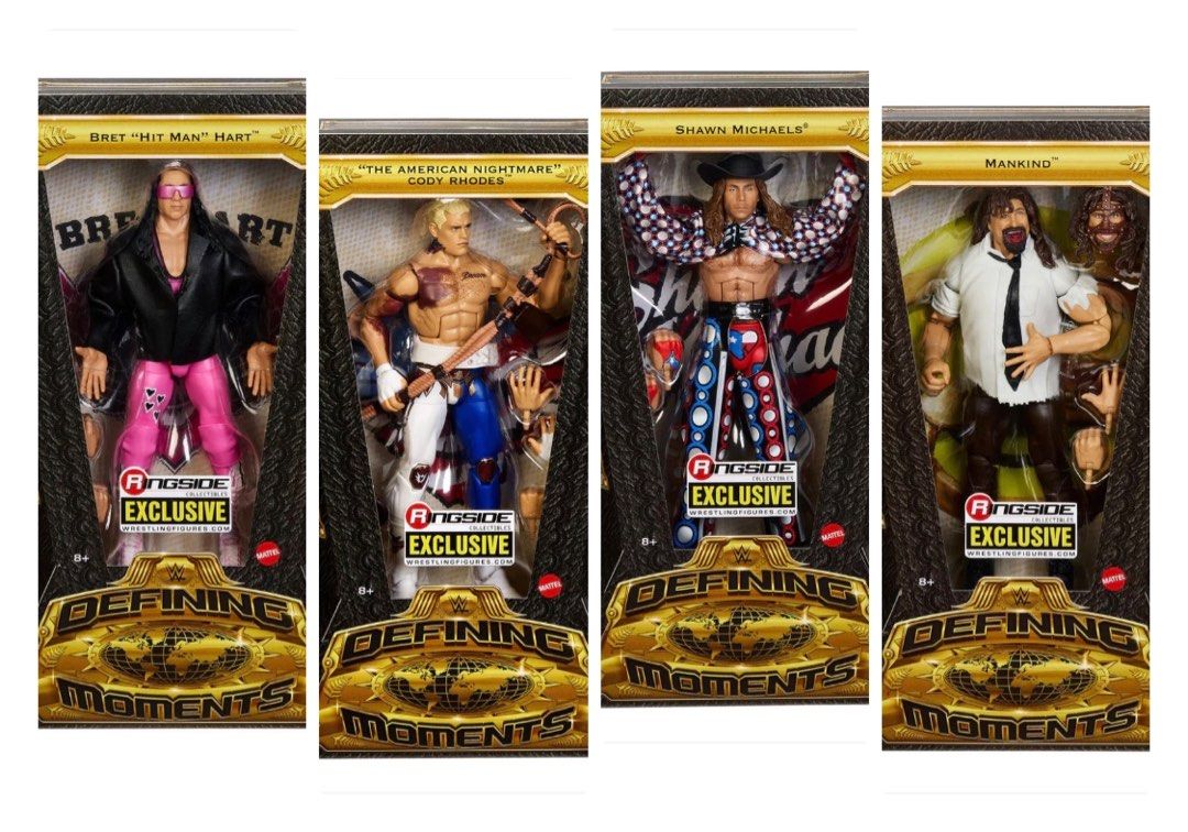 [ PreOrder ] WWE Defining Moments Bret Hart / Cody / Mankind / Shawn