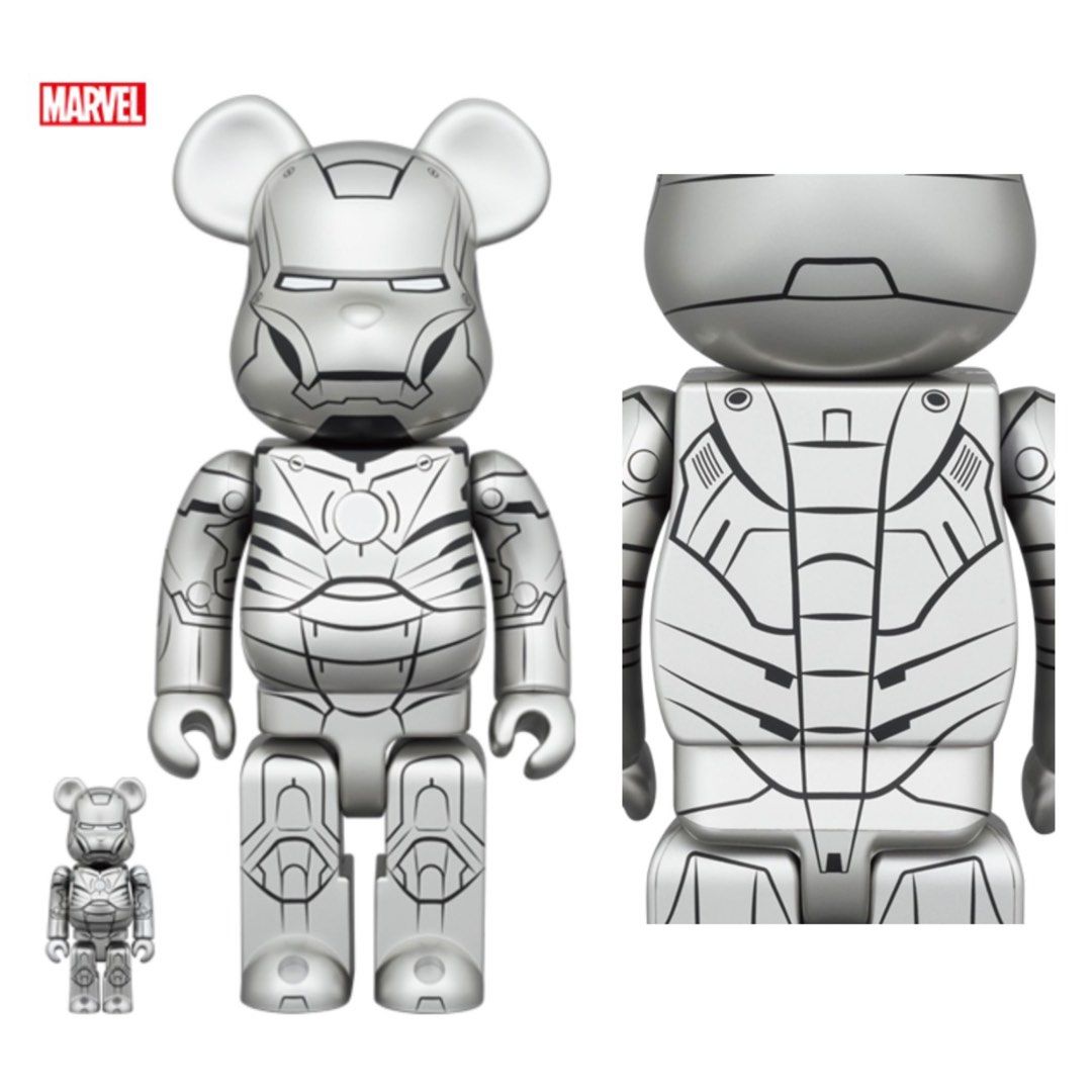 Sold out) BE@RBRICK IRON MAN MARK II 100% 400% 1000% BEARBRICK