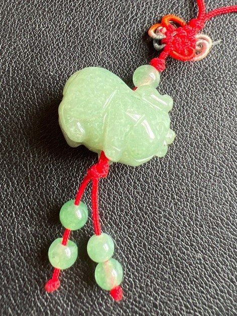 Jade on sale pig pendant