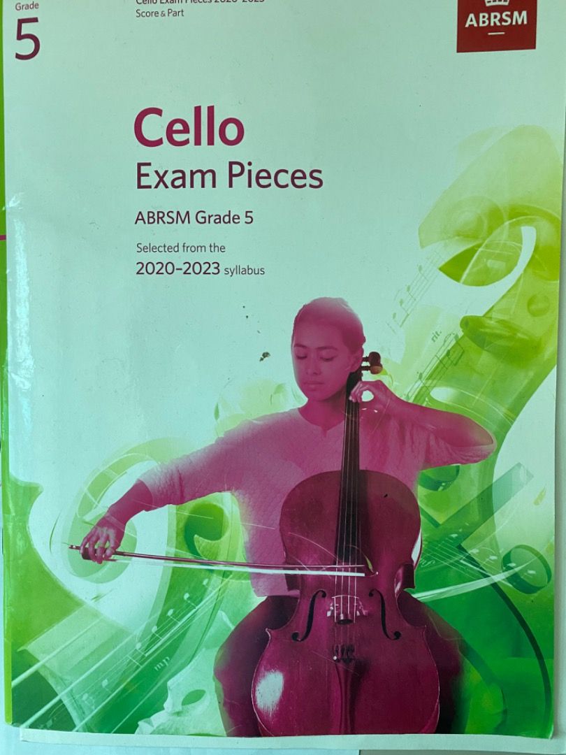 ABRSM Cello grade 5 exam pieces 2023 syllabus, Hobbies & Toys, Music & Media, Music Scores on