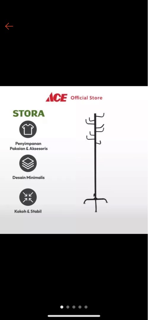 Ace hardware Stand Hanger Pakaian / Gantungan Berdiri Besi / standing
