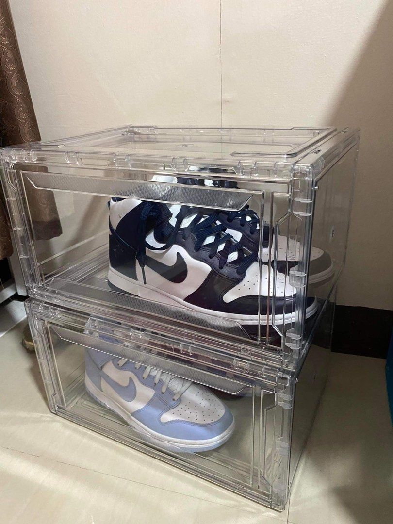ACRYLIC SHOE BOX (Front and Side Door) on Carousell