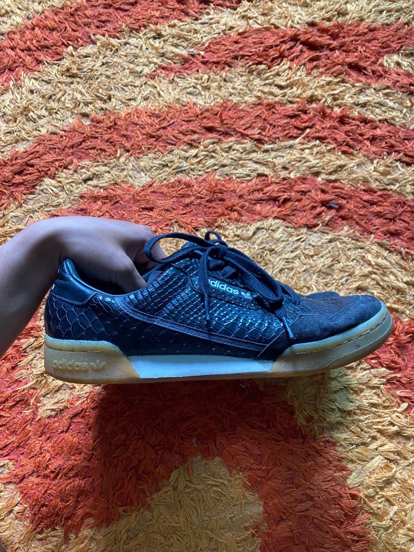 Adidas continental 80 cheap core black carbon