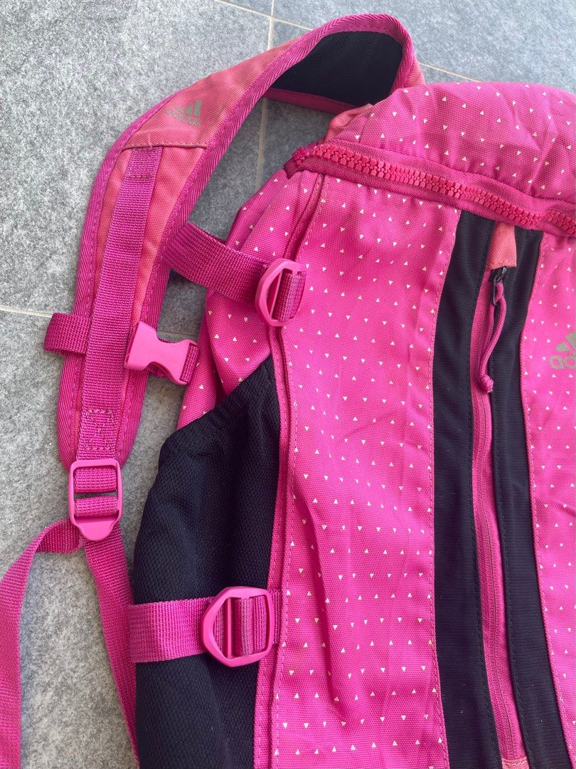 Adidas mesh backpack pink hotsell