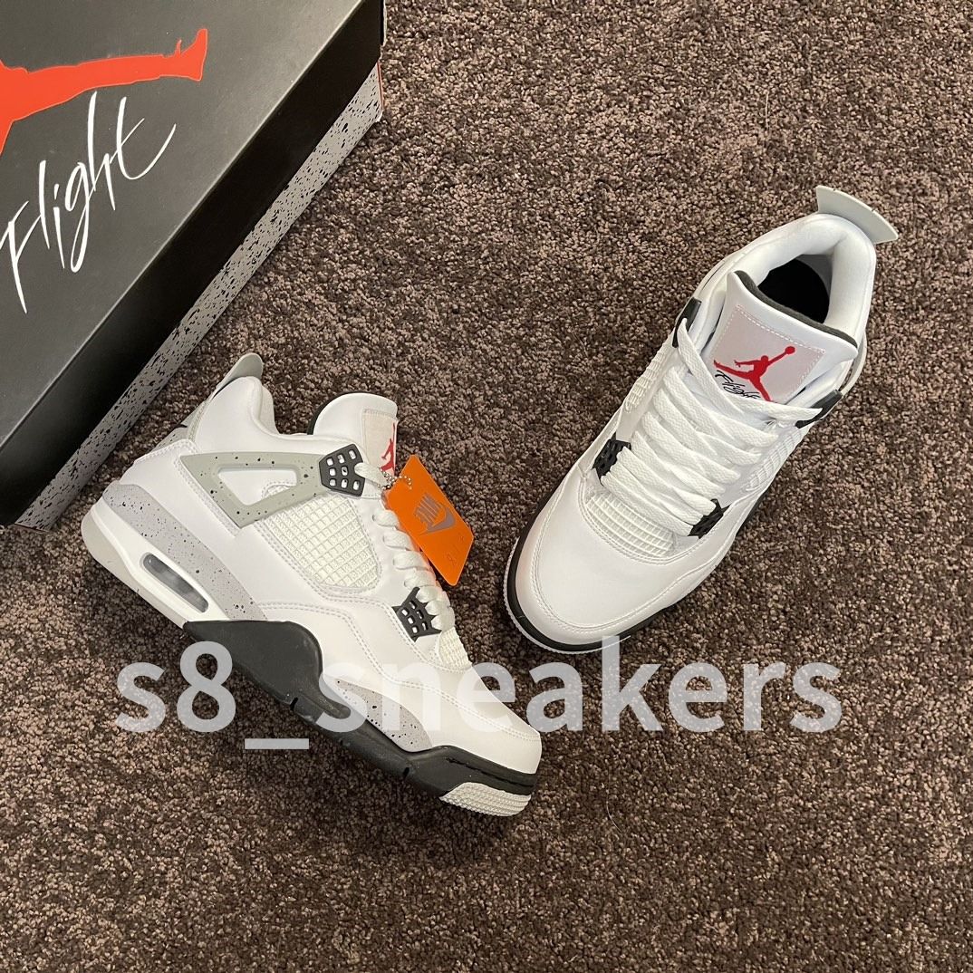 AJ4 Air Jordan 4 White Cement Carousell