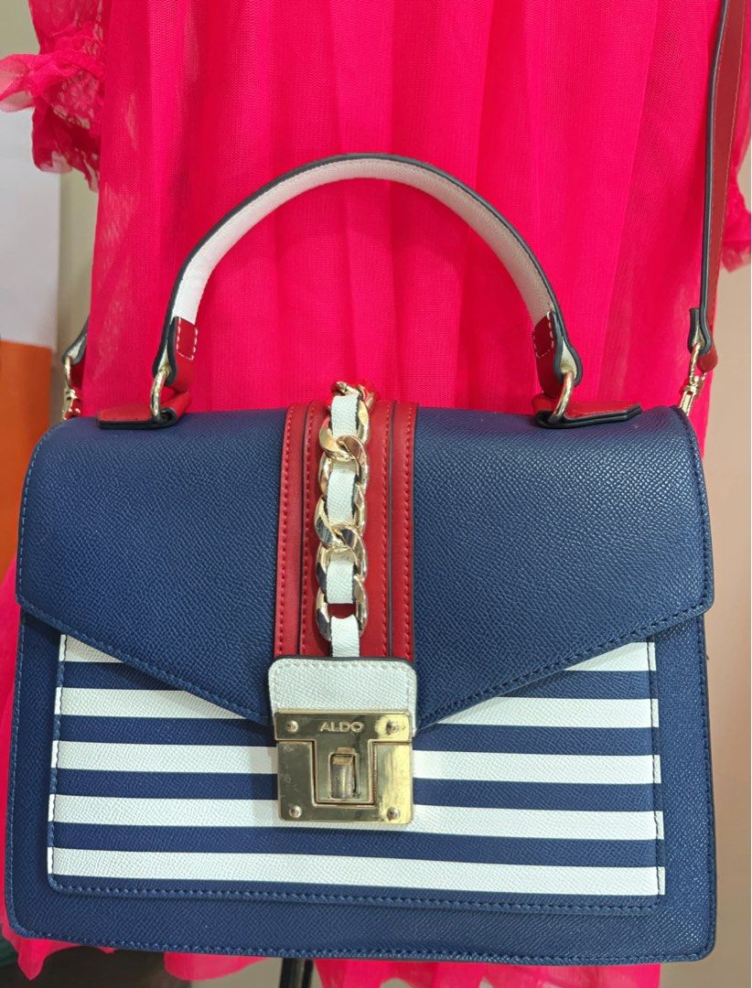 Aldo blue hotsell and red bag