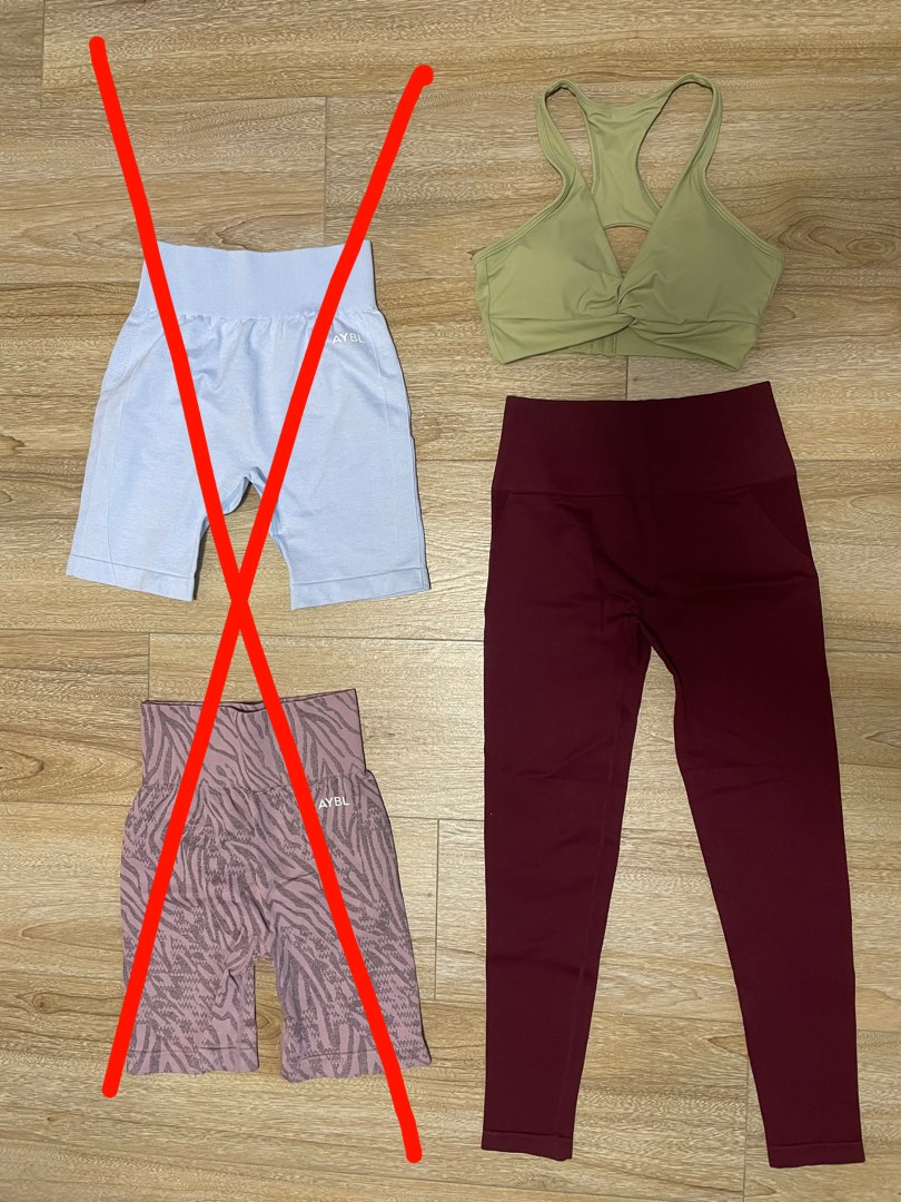 AYBL sport bra and shorts activewear full set, 女裝, 運動服裝- Carousell