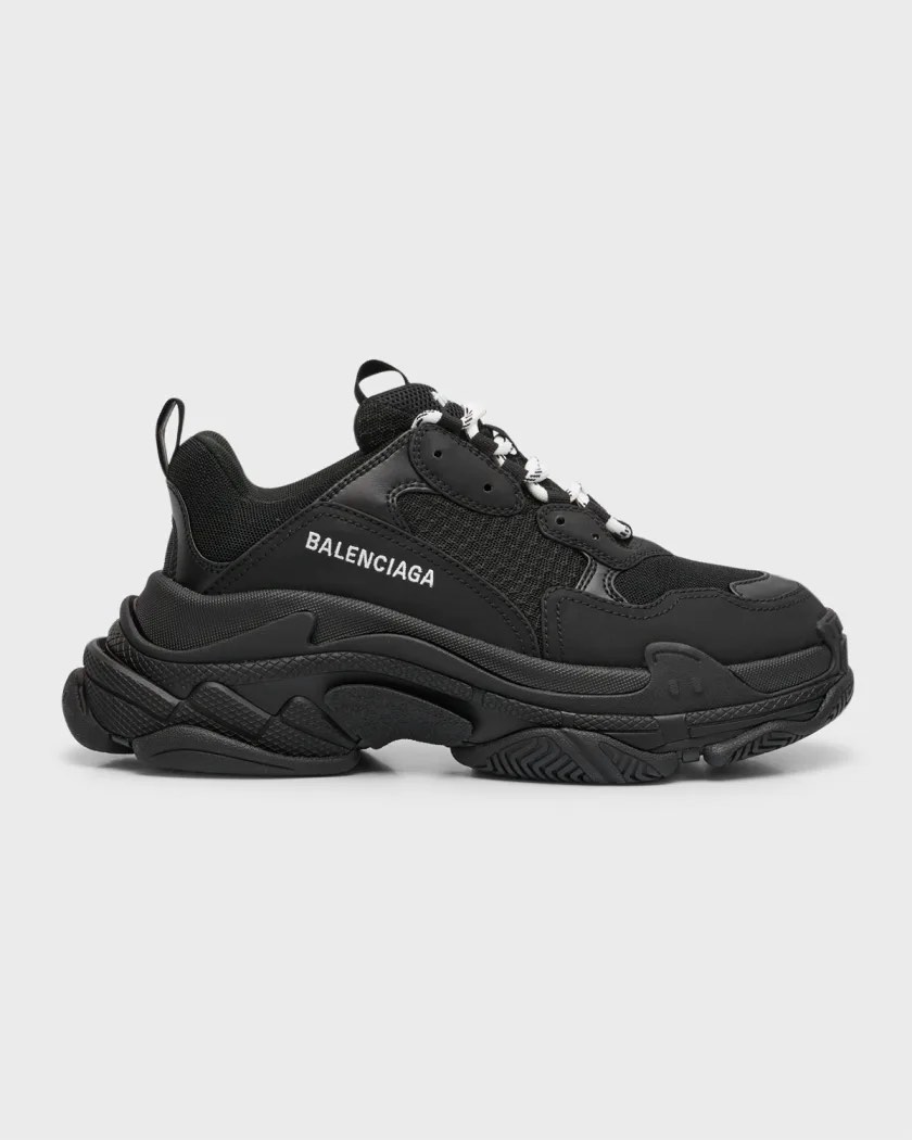 All black low top balenciaga discount
