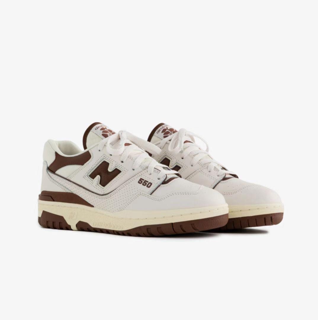 ALL SIZES NEW BALANCE 550 AIME LEON DORE BROWN WHITE SNEAKER