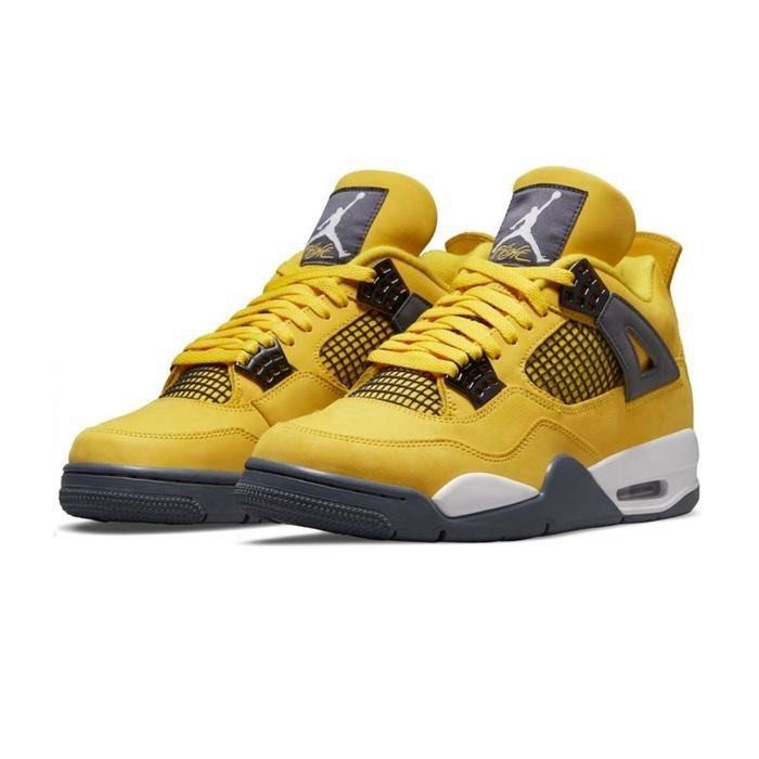 ALL SIZES NIKE AIR JORDAN 4 HIGH RETRO LIGHTNING SNEAKER Men s