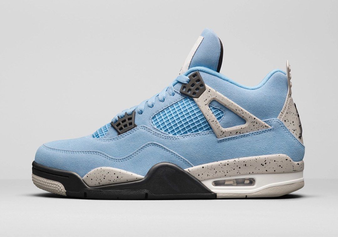 ALL SIZES NIKE AIR JORDAN 4 RETRO HIGH UNIVERSITY BLUE SNEAKER
