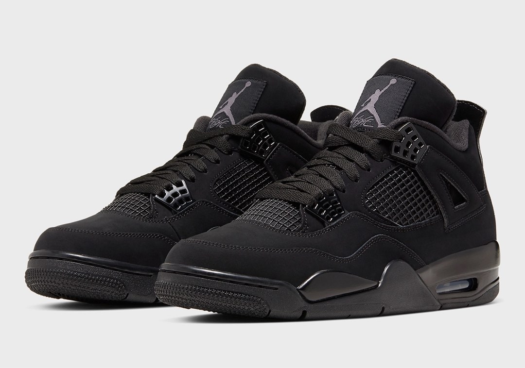 Nike air jordan top retro 4 black cat