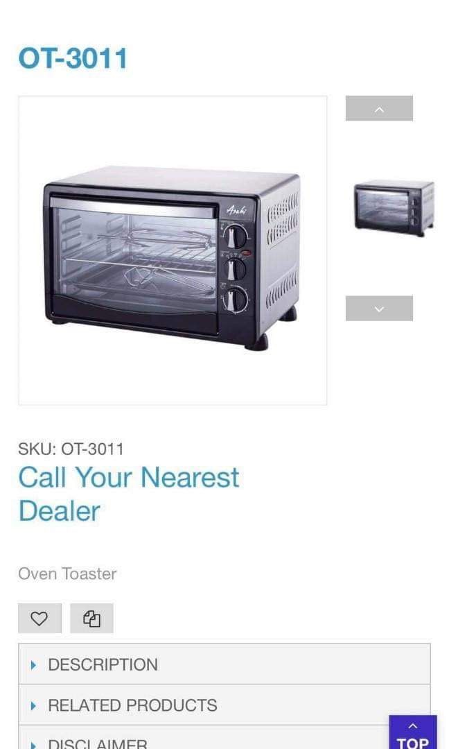 Asahi Electric Oven 30 liters, TV & Home Appliances, Kitchen Appliances