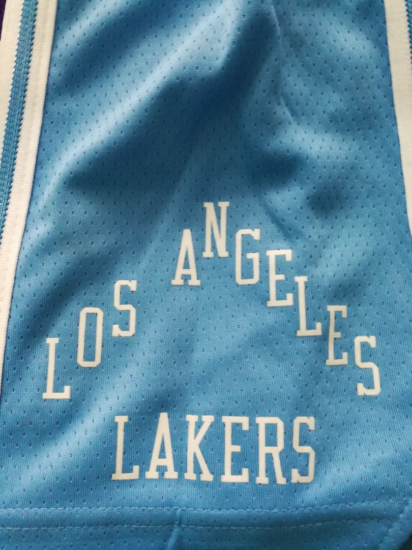 🆕 Los Angeles Lakers Lebron James Official NBA Licensed Black Jersey Shorts  L