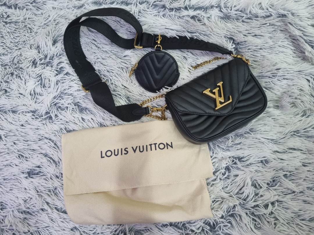 Pre-order Louis Vuitton LV Logo New Wave Flap Multi Pochette in Black, Gold  Hardware GHW, Luxury, Bags & Wallets on Carousell