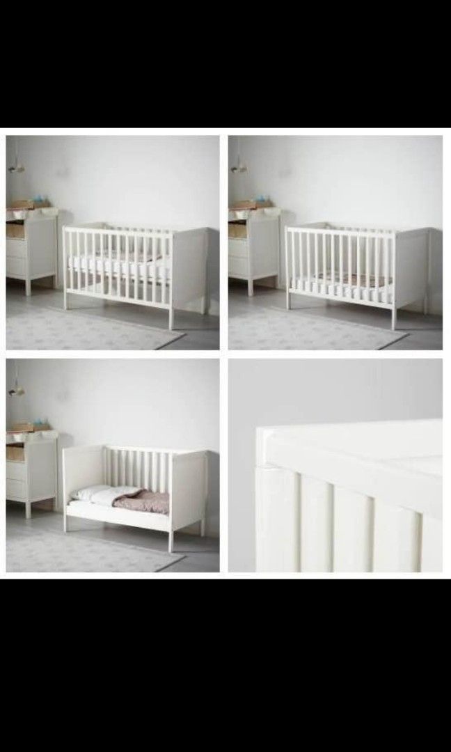 Baby cot ikea (dark brown), Babies & Kids, Baby Nursery & Kids