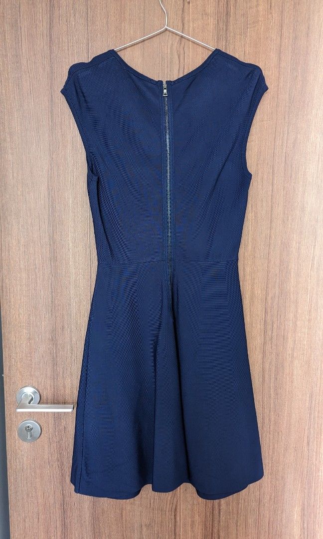 Bcbg navy blue hot sale dress