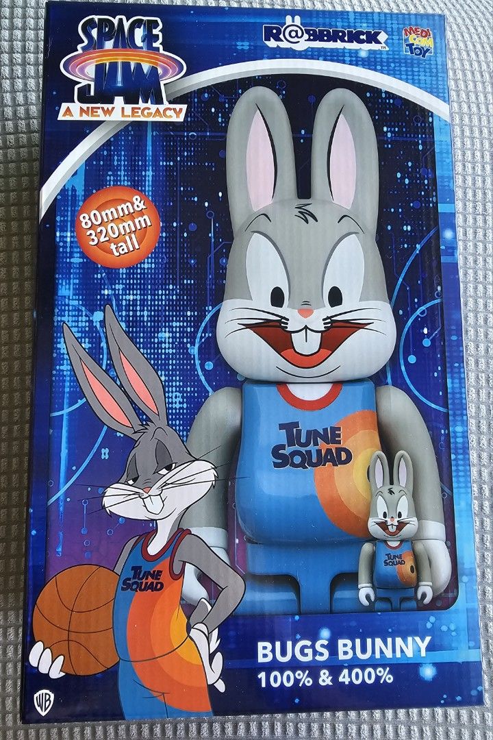 Bearbrick x Space Jam: A New Legacy Rabbrick Bugs Bunny 100% & 400