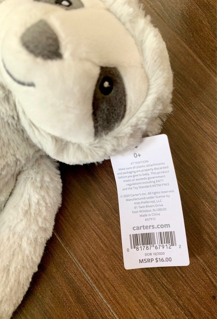 Carters sloth plush deals