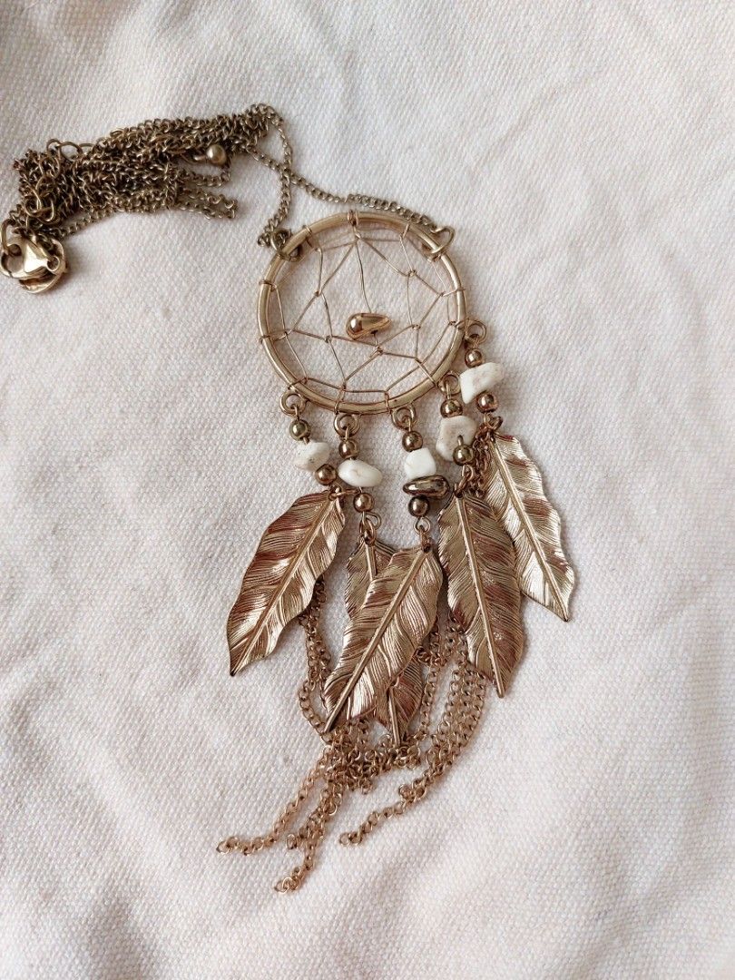 Gold boho necklace store
