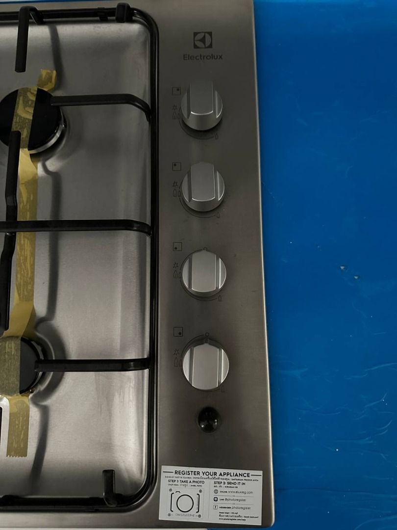 Brand New Electrolux Gas Hob 4 Burner, Furniture & Home Living, Kitchenware & Tableware