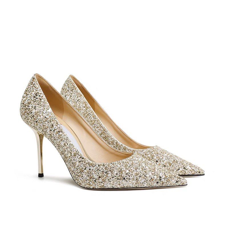 Brand New Gold Glitter Pumps size 36