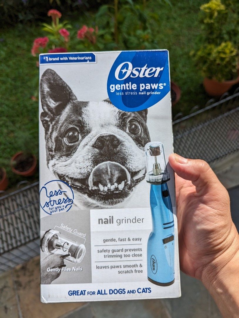 Oster gentle paws less stress pet nail trimmer deals