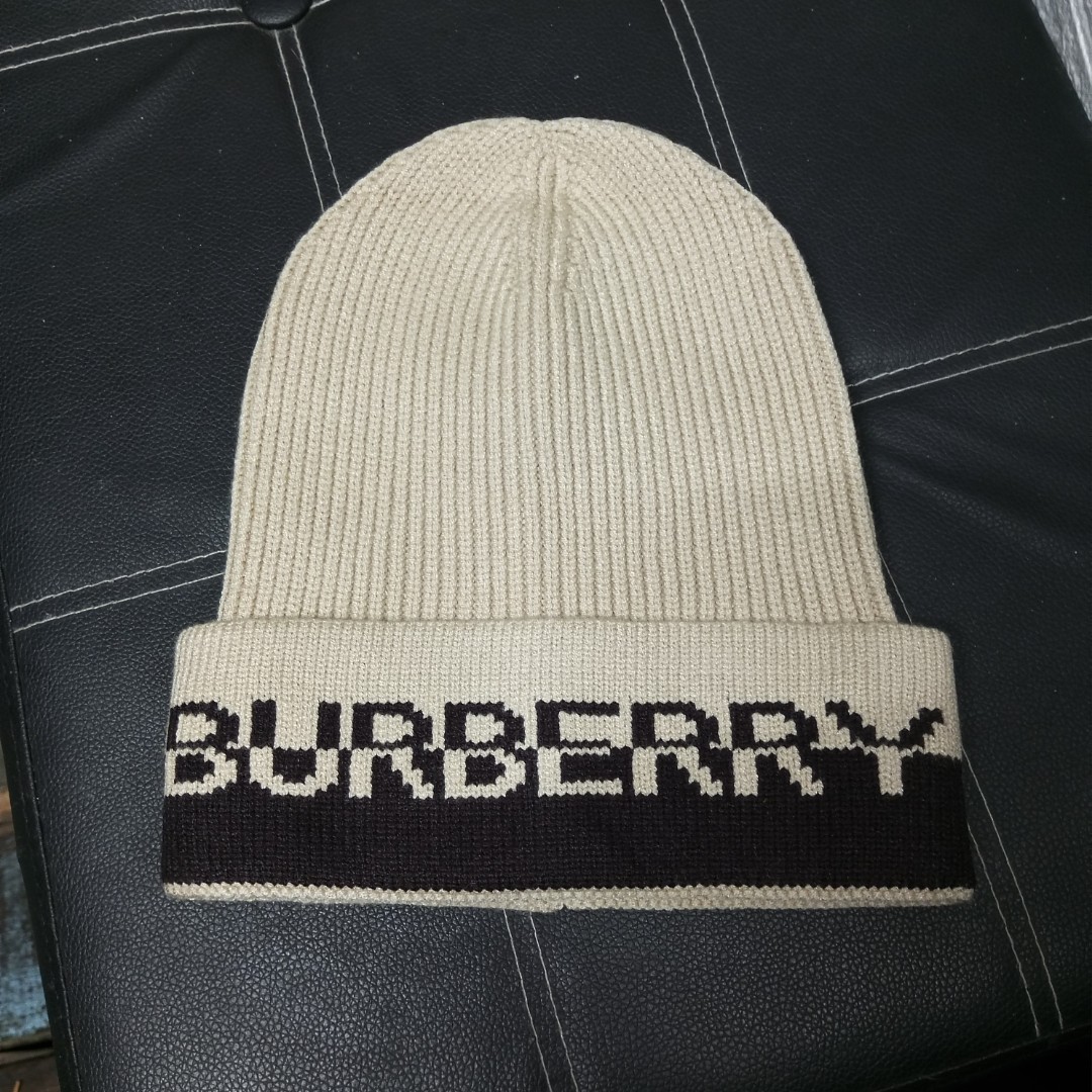 Burberry Beanie Hat, Women's Fashion, Watches & Accessories, Hats ...