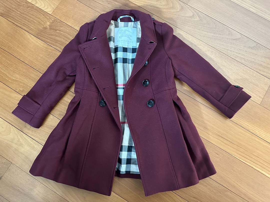 Girls burberry coat store