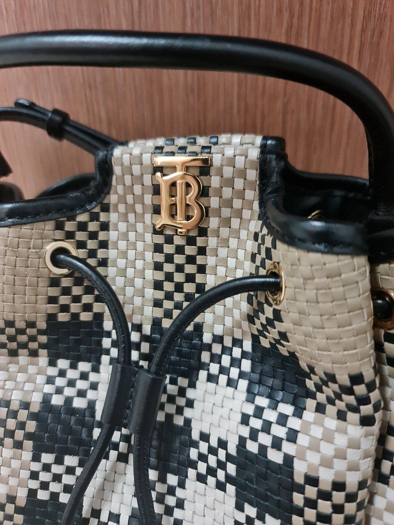 Burberry Monogram Motif Latticed Bucket bag