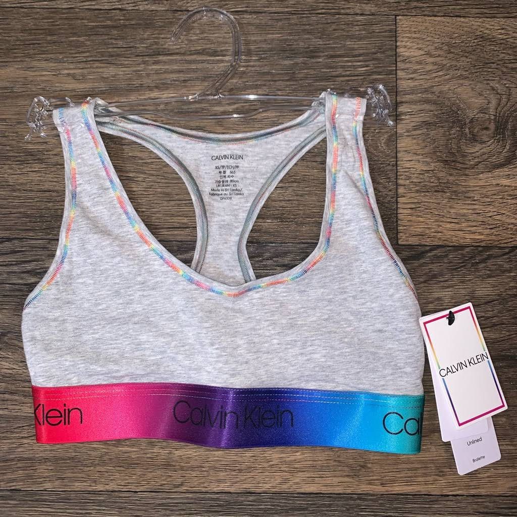 Calvin klein rainbow sports bra top