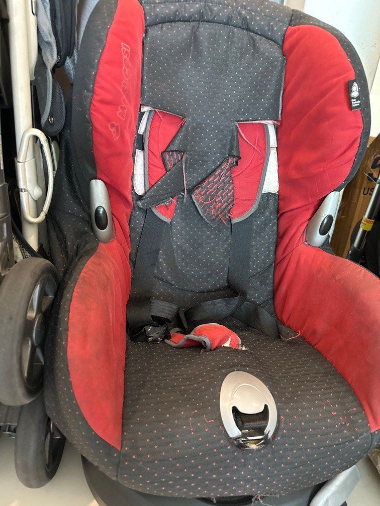Burgundy car seat and stroller hot sale