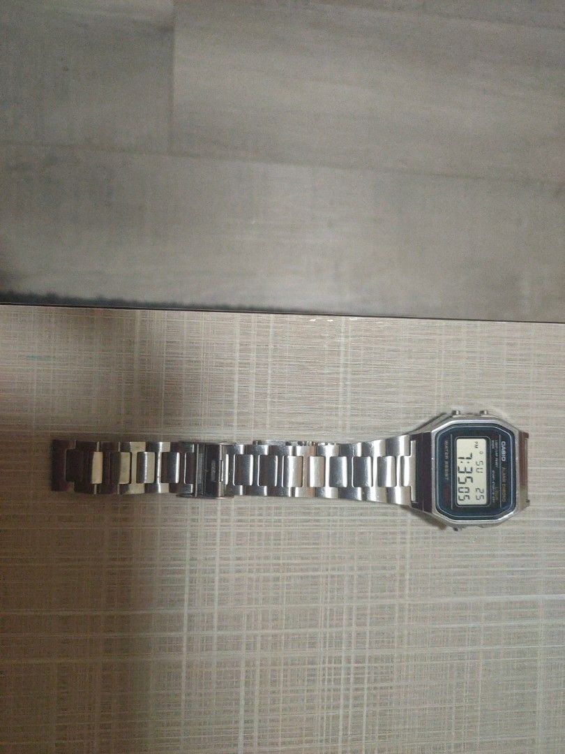 Casio Analog Silver 50M Date Watch
