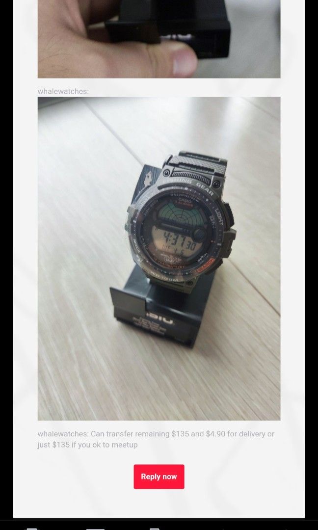 Casio fishing hot sale