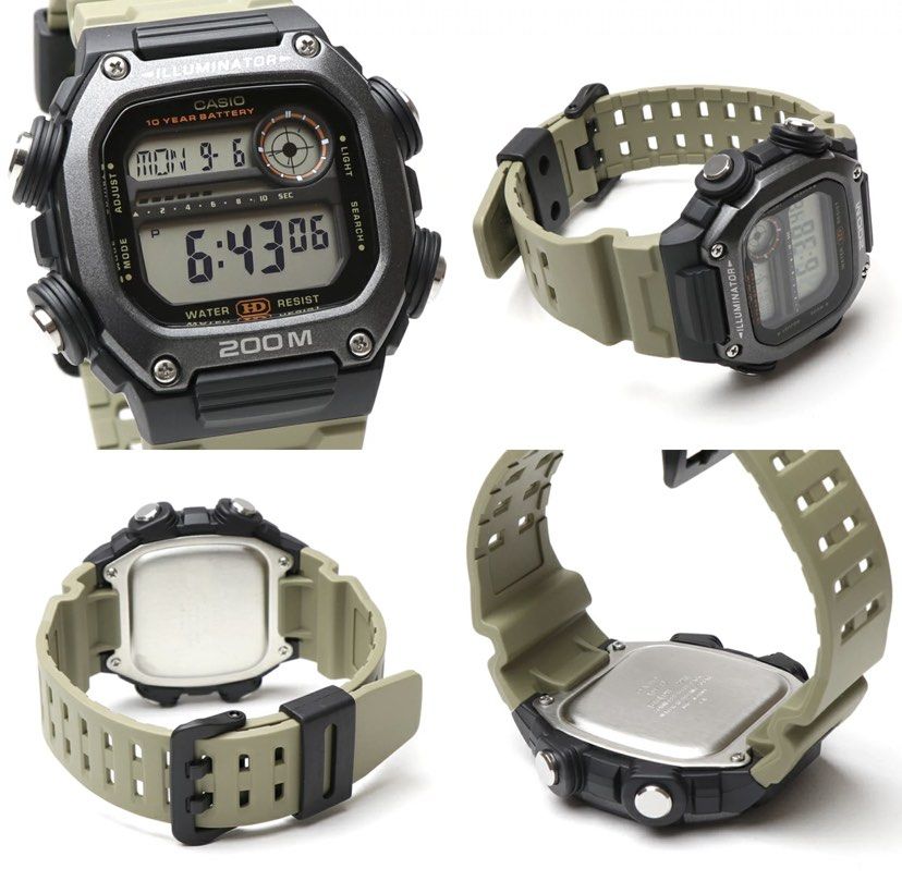 Casio Illuminator DW-291HX-5A Digital Quartz Watch DW291HX-5A Sand ...