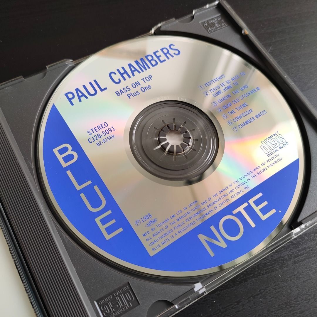 CD 1988 PRESS, JAPAN PAUL CHAMBERS BASS ON TOP KENNY BURRELL HANK  JONES ART TAYLOR ESSENTIAL